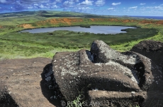 Moai,Rano Raraku,Rapa Nui/Velikonoční...